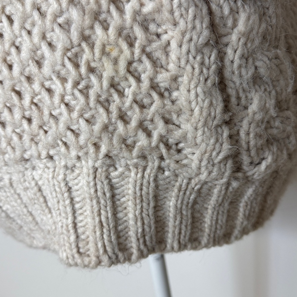 Universal Thread Beige Cable Knit Turtleneck Swea… - image 3